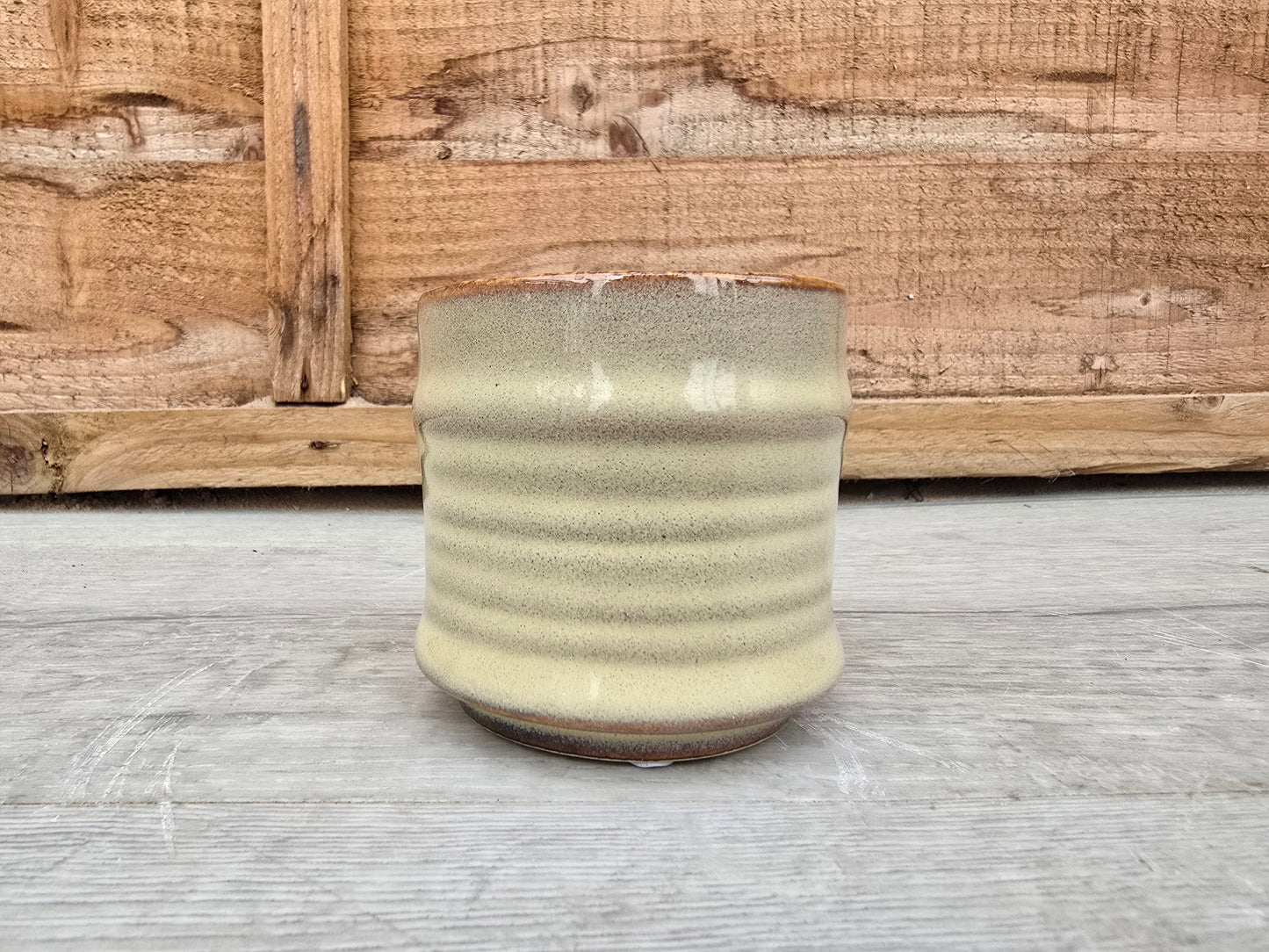 5.5cm Pastel Cream Decorative Pot