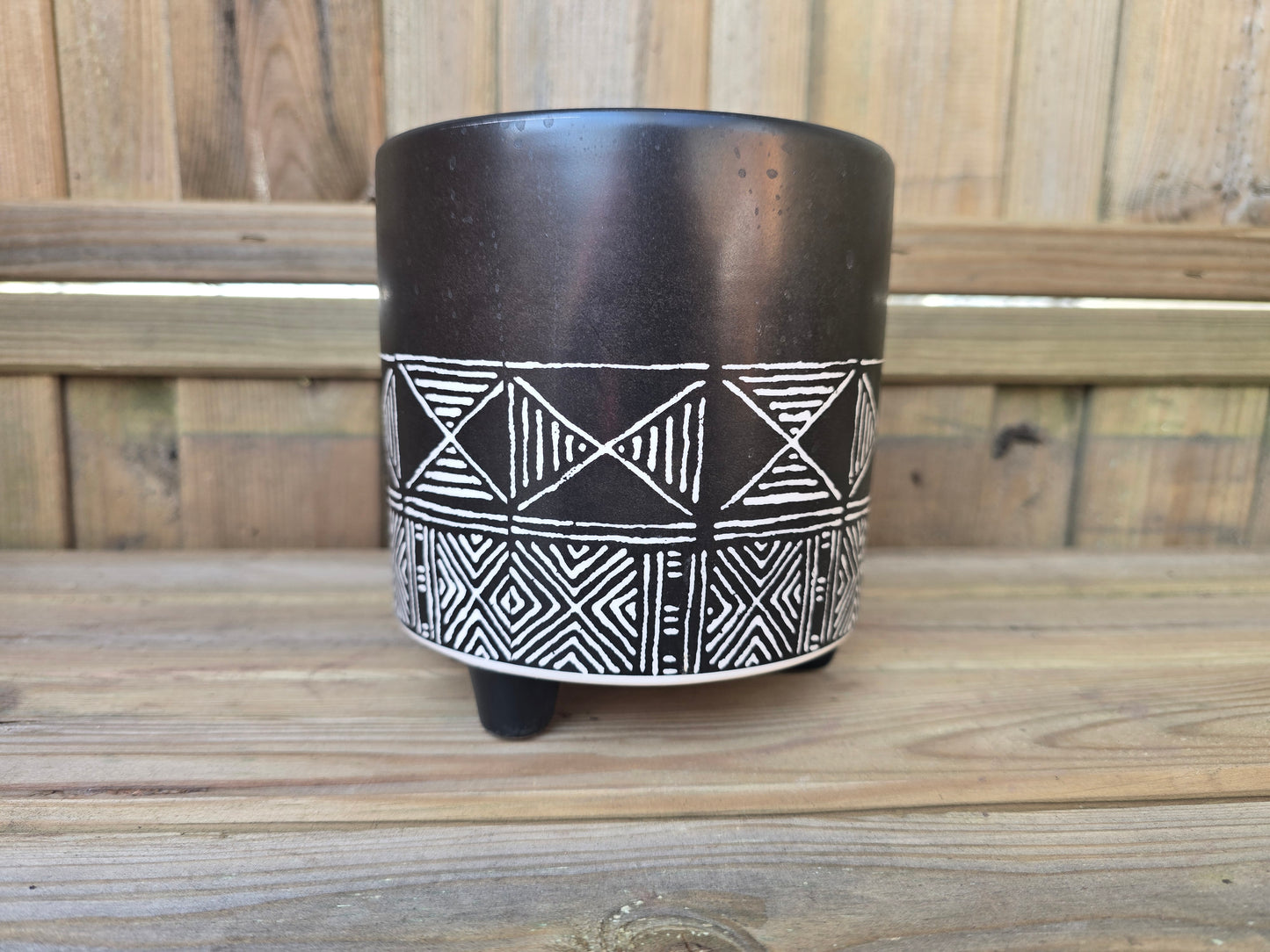12cm Nazca Cross Weave Pot