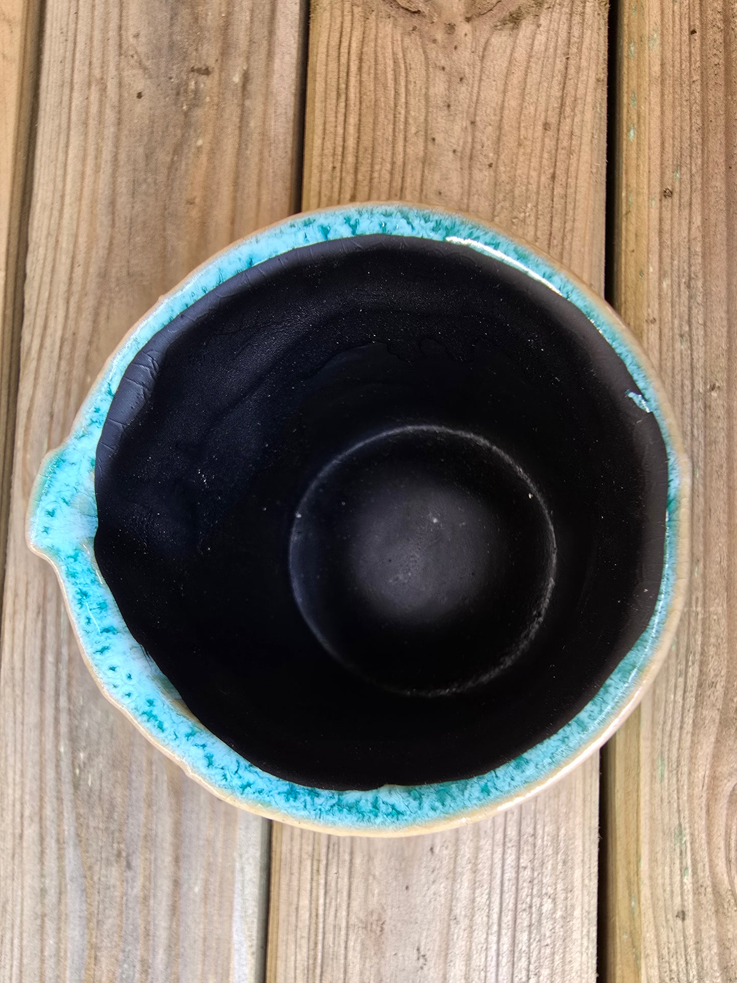 5.5cm Sea Blue Zamora Face Pot Empty