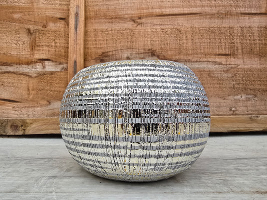 10.5cm Gold Inca Pot - 10.5cm Inner Diameter, For Cacti & Houseplants