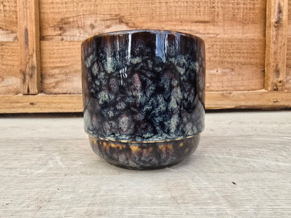 5.5cm Suez Blue Marble Pot with Cactus