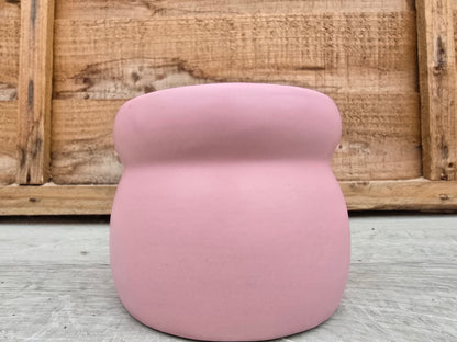 8.5cm Savanna Pink Elephant Pot with Drop-In Cactus