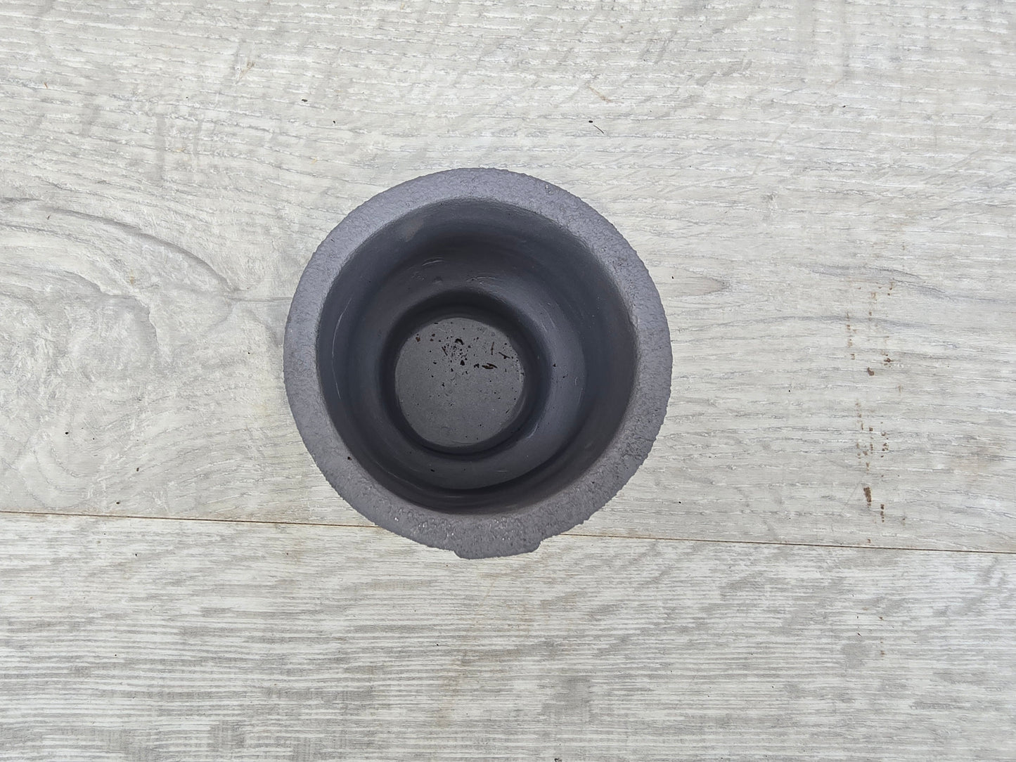 5.5cm Egg Cup Face 'HeHe' Blue Decorative Pot