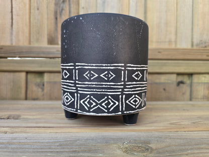 12cm Nazca Diamond Rows Pot