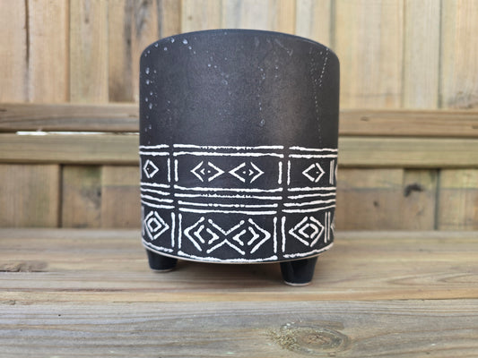 12cm Nazca Diamond Rows Pot