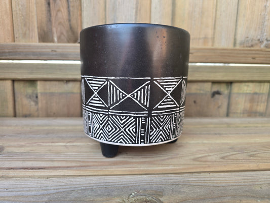 12cm Nazca Cross Weave Pot