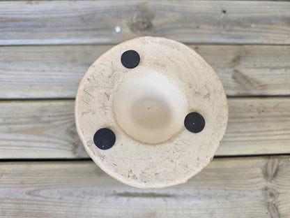 8.5cm Sea Blue Zamora Face Pot with Drop-In Succulent