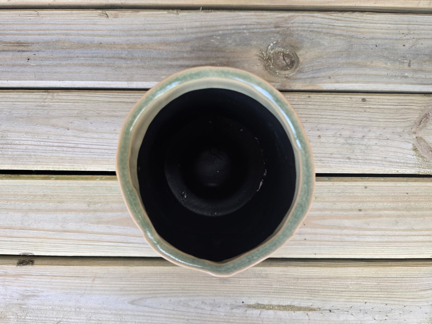 8.5cm Grey Zamora Face Pot with Drop-In Cactus