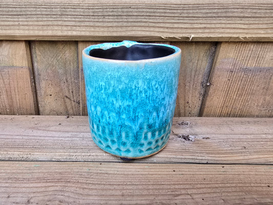 5.5cm Sea Blue Zamora Face Pot Empty