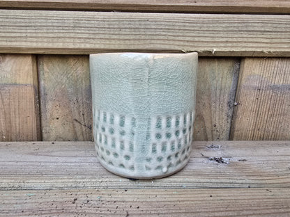 5.5cm Zamora Grey with Drop-in Succulent