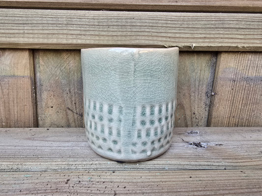 5.5cm Grey Zamora Face Pot Empty